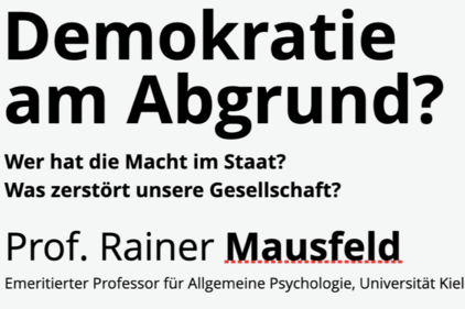 Prof. Dr. Rainer Mausfeld: Vortragsfolien und Video