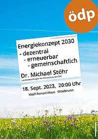 ÖDP-Veranstaltung // Dr. Michael Stöhr: ÖDP Energiekonzept 2030
