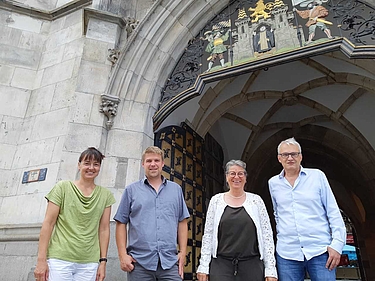 Nicola Holtmann (ÖDP), Tobias Ruff (ÖDP), Sonja Haider (ÖDP), Dirk Höpner (München-Liste)