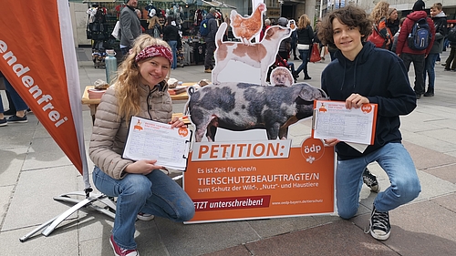Infostand Tierschutz-Petition
